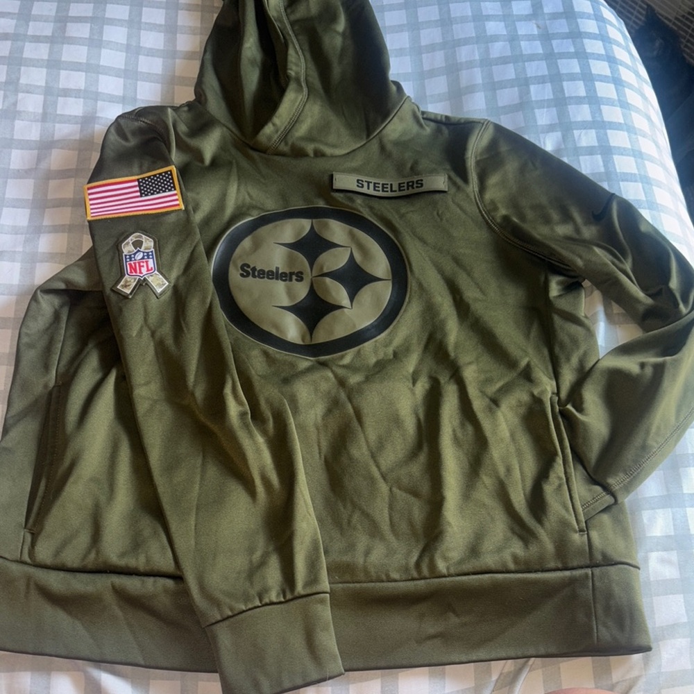 Nike Steelers Salute to Service Hoodie Large